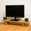 Monitor riser with monitor on top