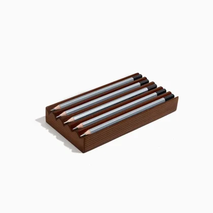 Wooden pen holder