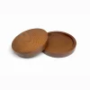 Wooden coaster for cups and glasses