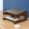 Wooden Laptop Stand With Keyboard Holder (3)