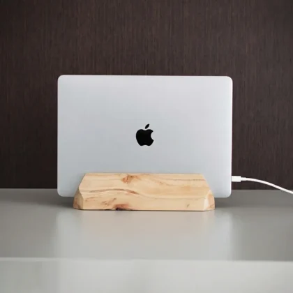 Wooden Laptop Stand With Keyboard Holder